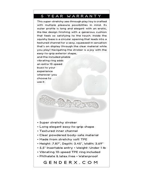 image of product,Gender X Stroke & Poke - Clear - SEXYEONE