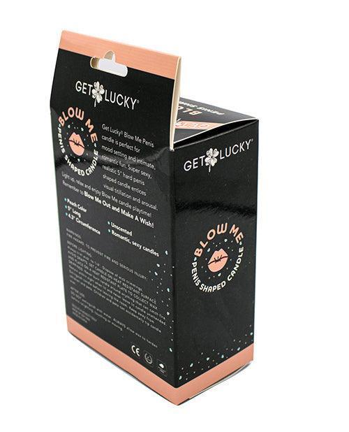 image of product,Get Lucky 5" Blow Me Penis Candle - Peach - {{ SEXYEONE }}