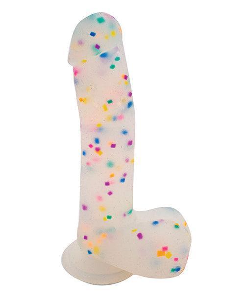 image of product,Get Lucky 8.5" Real Skin Confetti Cock - Multi Color - {{ SEXYEONE }}