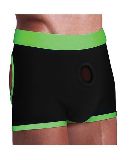 image of product,Get Lucky Strap On Boxers - Black/green - SEXYEONE