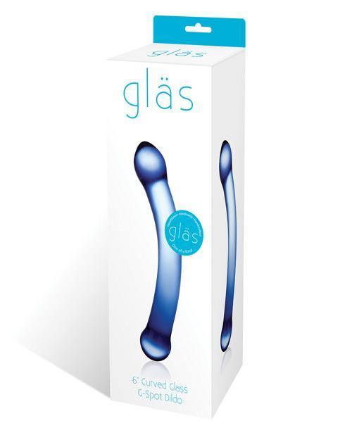 product image, Glas 6" Curved G-spot Glass Dildo - SEXYEONE 