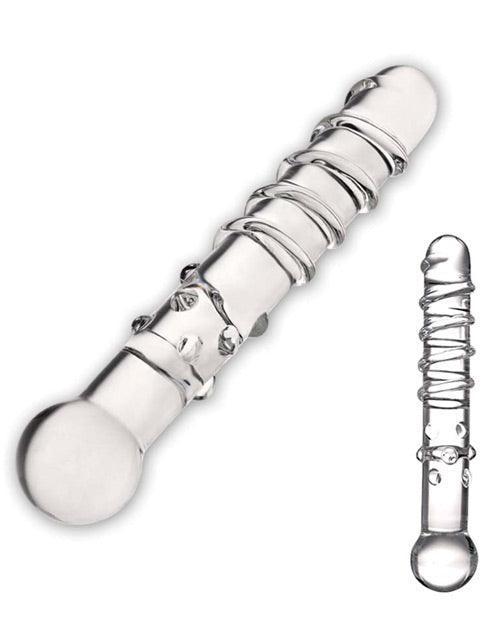 image of product,Glas Callisto Glass Dildo - Clear - SEXYEONE