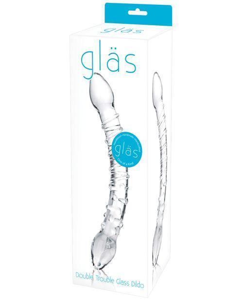 image of product,Glas Double Trouble Glass Dildo - SEXYEONE