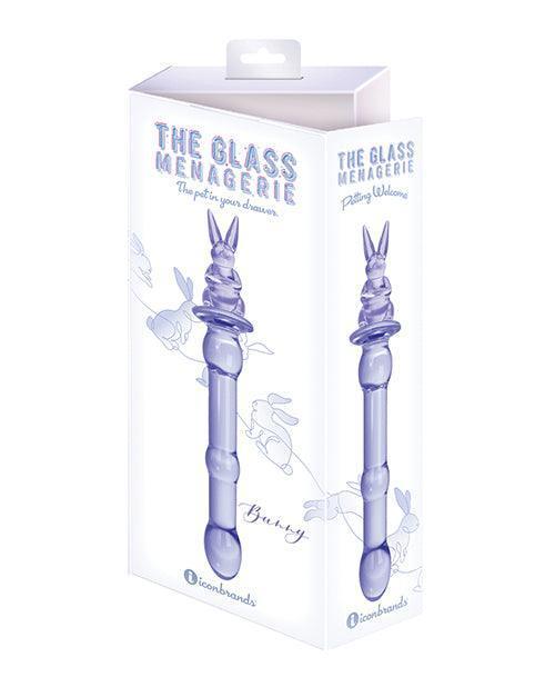 product image, Glass Menagerie Rabbit Glass Dildo - Pink - SEXYEONE