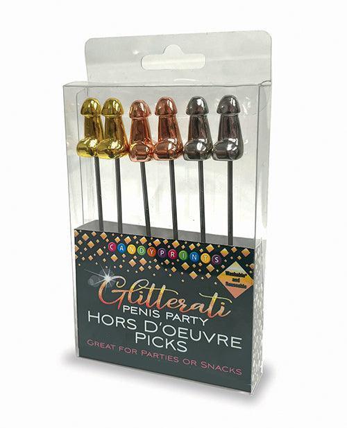product image, Glitterati Penis Hor D'oeuvre Picks - Set Of 6 - SEXYEONE