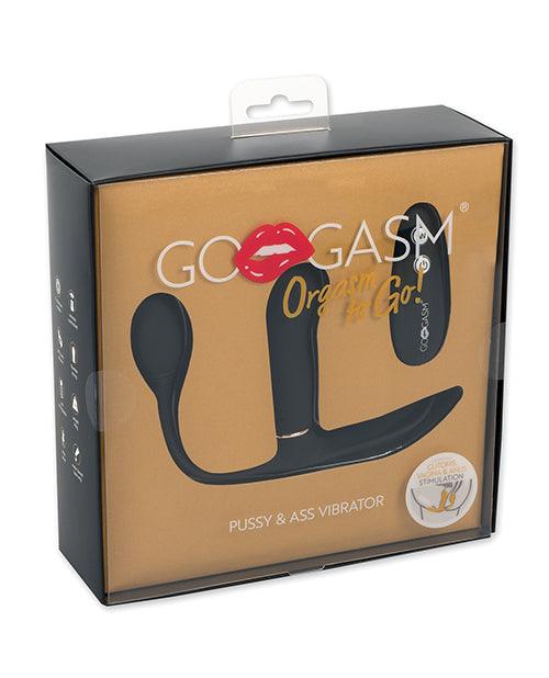 Gogasm Pussy & Ass Vibrator - Black - SEXYEONE