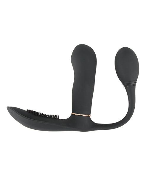 image of product,Gogasm Pussy & Ass Vibrator - Black - SEXYEONE