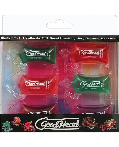 product image, Good Head - .25 Oz. Pillow Asst. Flavors Pack Of 6 - SEXYEONE