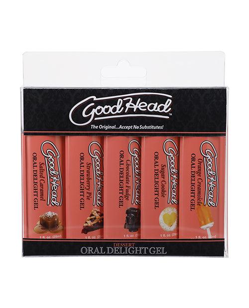 product image, Goodhead Dessert Oral Delight Gel - Asst. Flavors Pack Of 5 - SEXYEONE