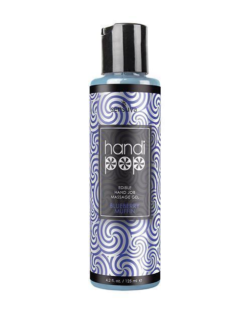product image, Handipop Hand Job Massage Gel - 4.2 Oz Bottle Blueberry Muffin - SEXYEONE