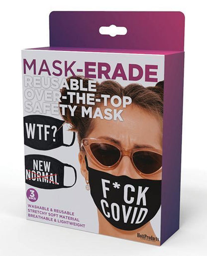 Hott Products Mask-erade Masks - F Covid-wtf?-new Normal X Pack Of 3 - SEXYEONE 