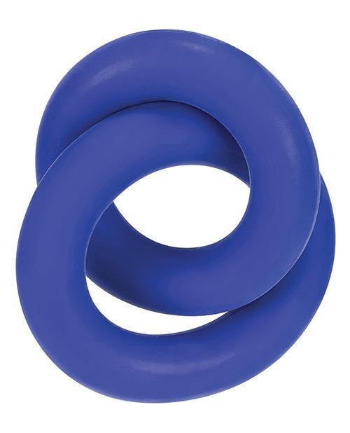 Hunky Junk Duo Linked Cock & Ball Rings - Cobalt - SEXYEONE