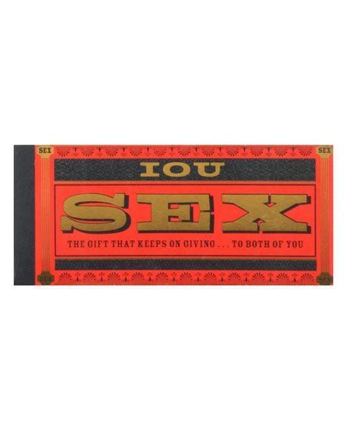 product image, I.O.U Sex Checks Coupon Book - SEXYEONE