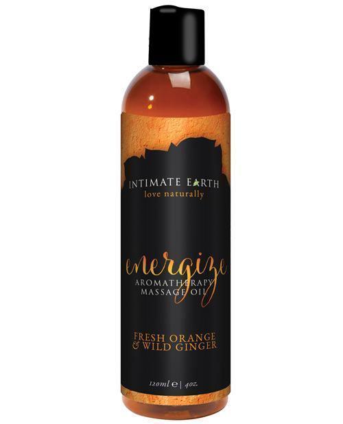 product image, Intimate Earth Energizing Massage Oil - 120 Ml Orange & Ginger - SEXYEONE