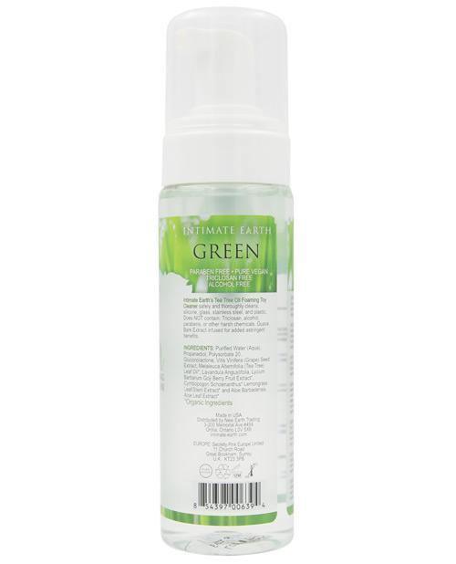 image of product,Intimate Earth Foaming Toy Cleaner - Green Tea Tree Oil - SEXYEONE