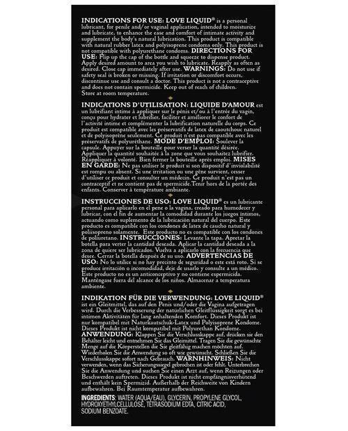 image of product,Kama Sutra Love Liquid Classic Water Based Lube - 3.4 Oz - SEXYEONE