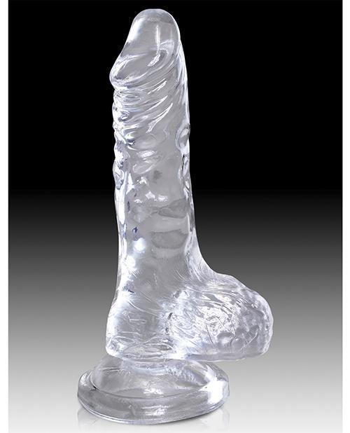 image of product,King Cock Clear Cock W/balls - SEXYEONE