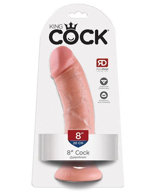 product image, King Cock Realistic Suction Cup 8" Dong - Flesh - SEXYEONE