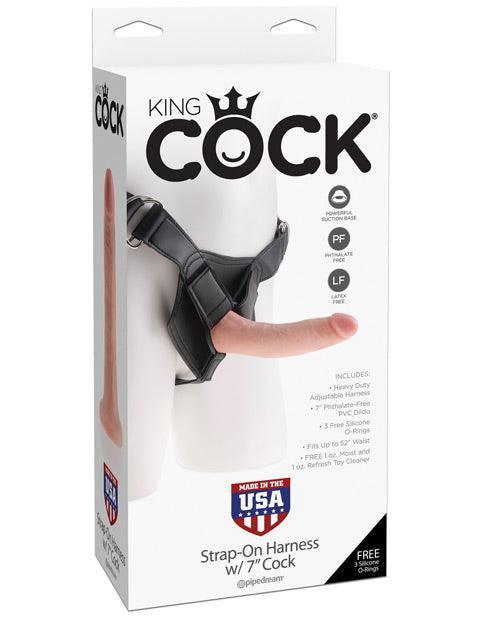 product image, "King Cock Strap-on Harness W/7"" Cock" - SEXYEONE