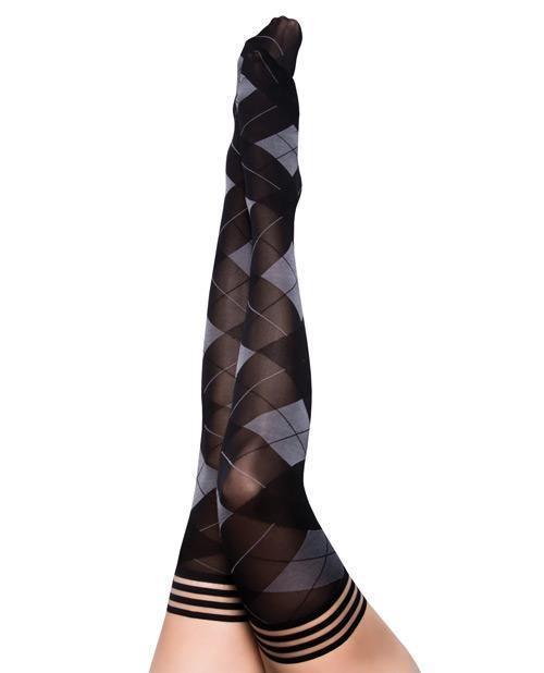 product image, Kix'ies Kimmie Argyle Thigh High Argyle - SEXYEONE