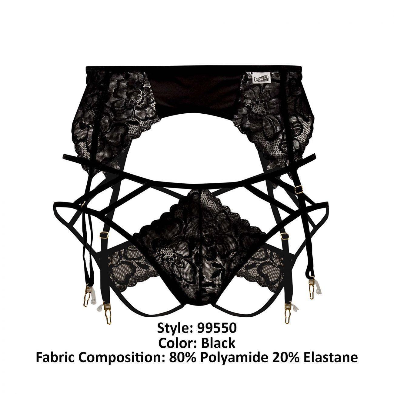 image of product,Lace Garter-Jockstrap Outfit - SEXYEONE