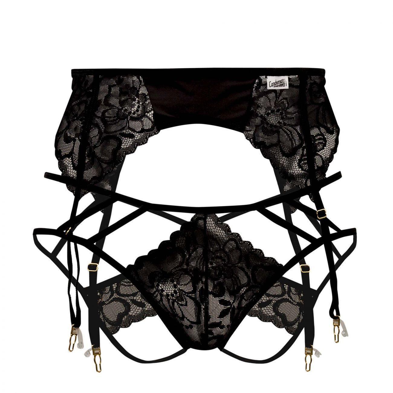 image of product,Lace Garter-Jockstrap Outfit - SEXYEONE