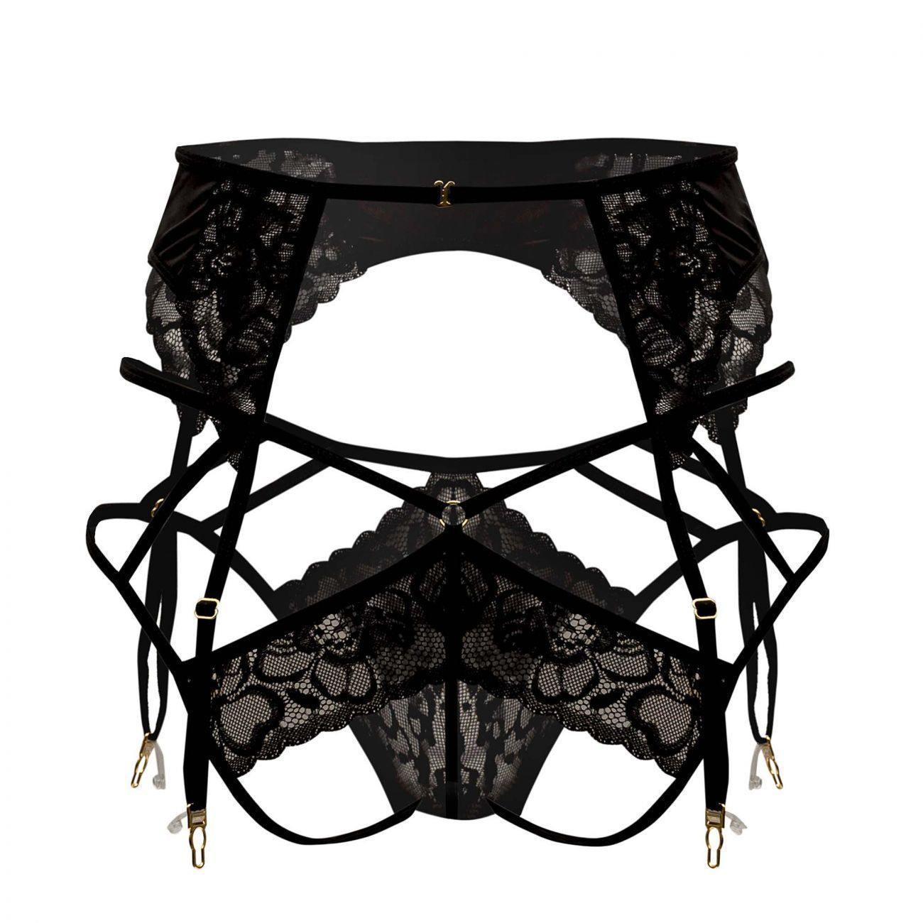 image of product,Lace Garter-Jockstrap Outfit - SEXYEONE