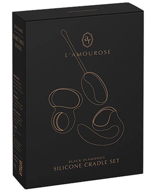 image of product,Lamourose Paramour Silicone Cradles - Black - SEXYEONE