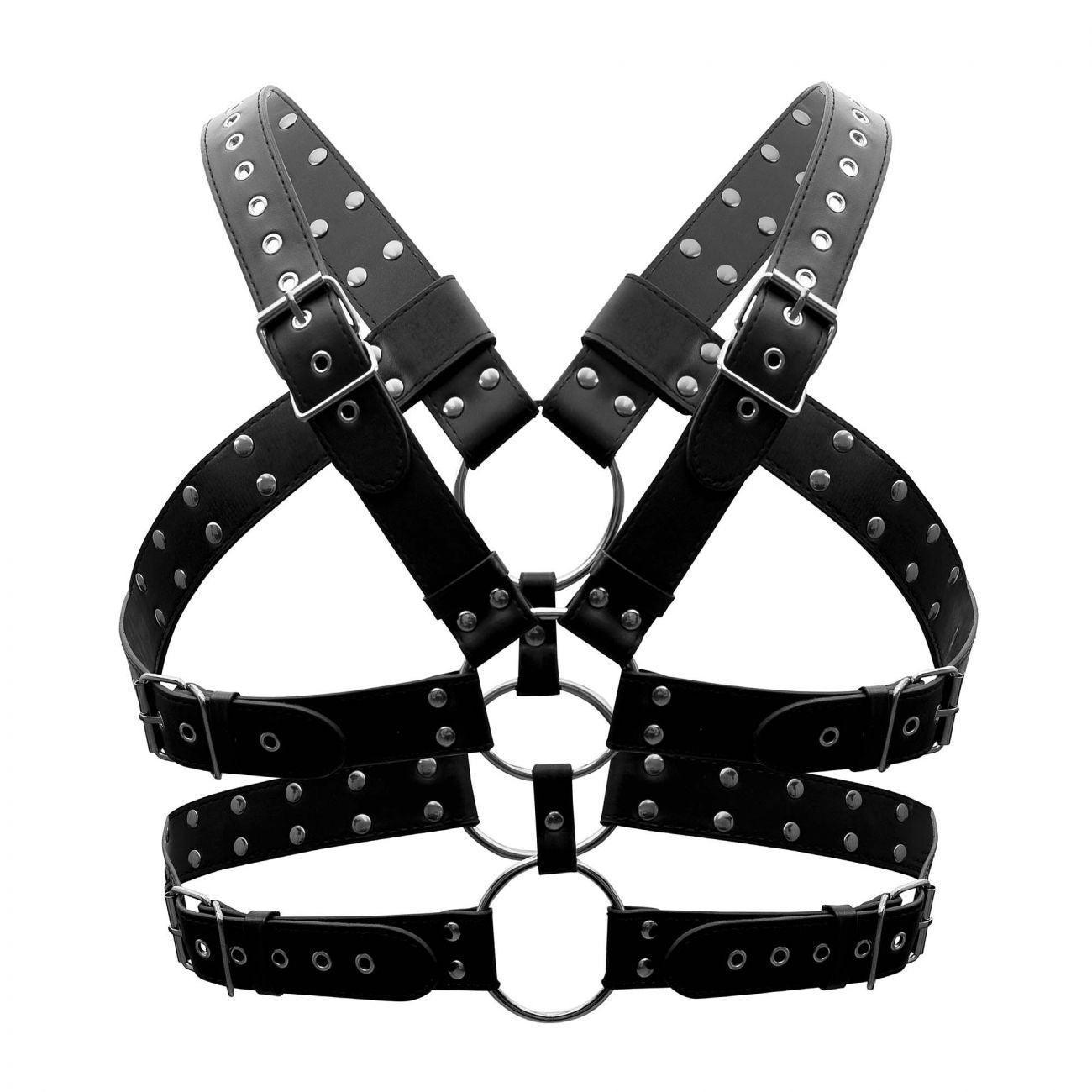 image of product,Leather Gemini Harness - SEXYEONE