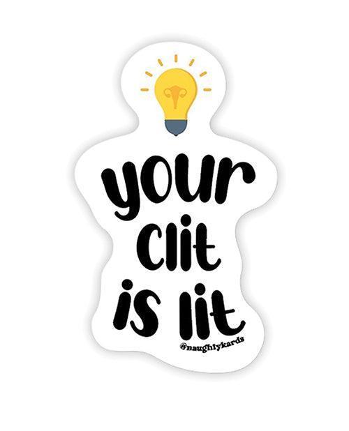 product image, Lit Clit Naughty Sticker - Pack Of 3 - SEXYEONE