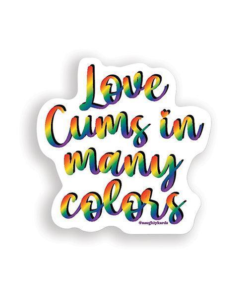 product image, Love Cums Naughty Sticker - Pack Of 3 - SEXYEONE