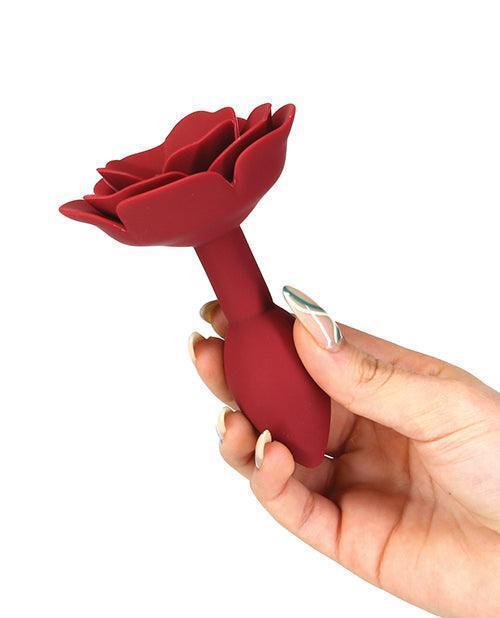 image of product,Lux Active Red Rose Silicone Anal Plug - SEXYEONE