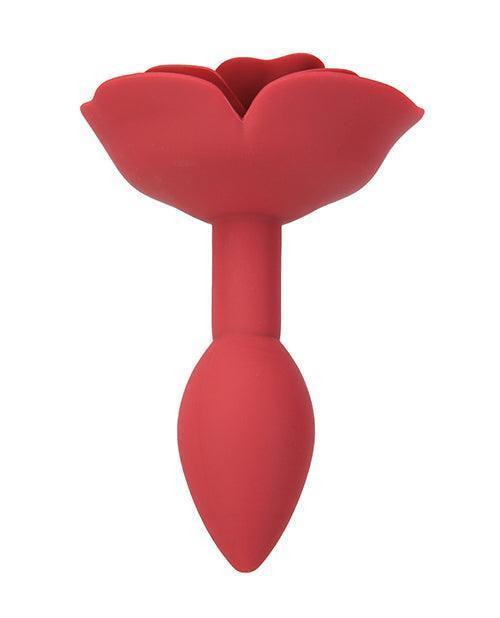 image of product,Lux Active Red Rose Silicone Anal Plug - SEXYEONE