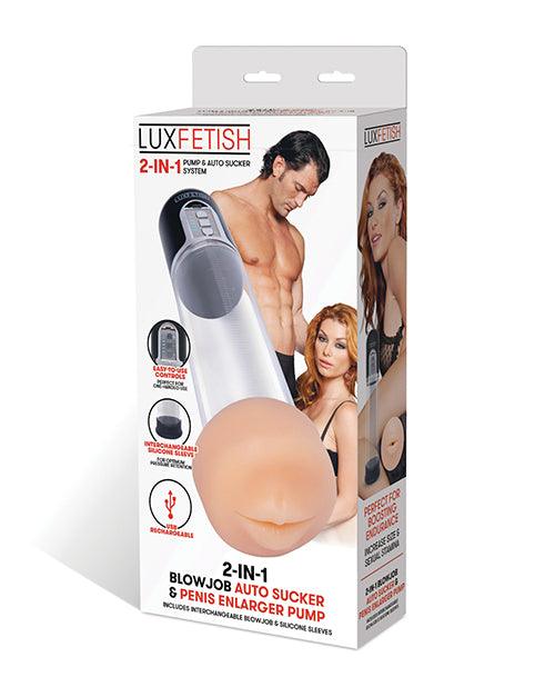 product image, Lux Fetish 2-in-1 Blowjob Sucker & Penis Enlarger Pump - SEXYEONE