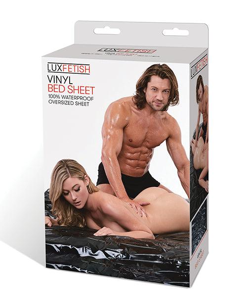 product image, Lux Fetish Vinyl Bed Sheet - Black - SEXYEONE
