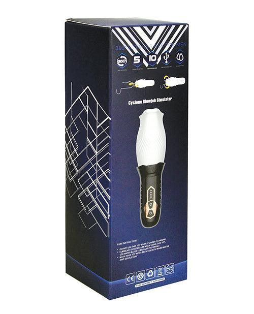 image of product,Male Rose Cyclone Spinning Masturbator - Black - SEXYEONE