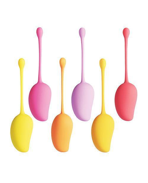 product image, Mango Tropical 6 Weighted Kegel Ball Exercise Set - SEXYEONE