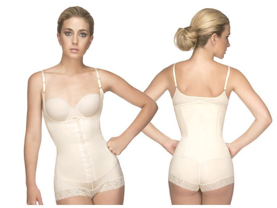 image of product,Megane Open Bust Bodysuit w/ Lace Trim - SEXYEONE