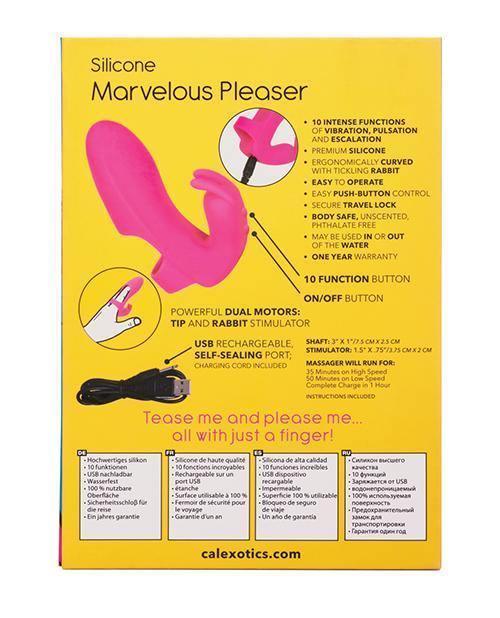 image of product,Mini Marvels Silicone Marvelous Pleaser - Pink - SEXYEONE