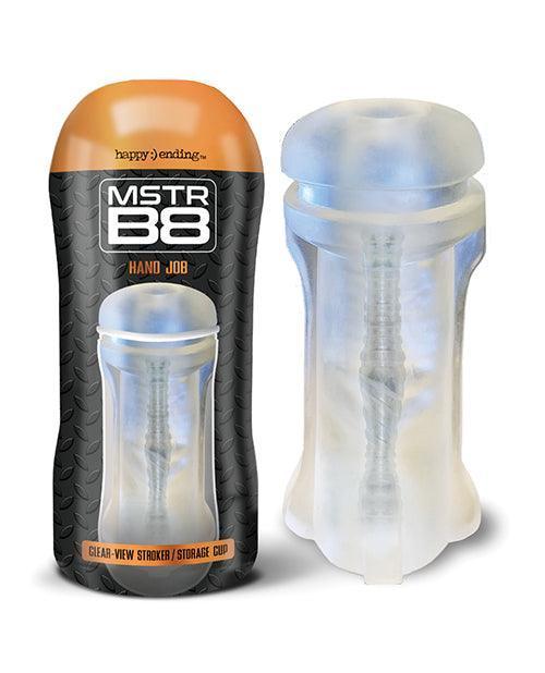 image of product,Mstr B8 Clear View Stroker - Clear - SEXYEONE
