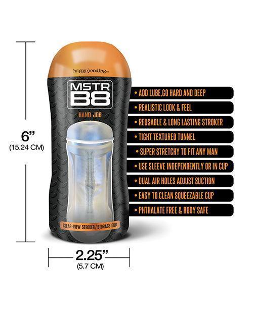 image of product,Mstr B8 Clear View Stroker - Clear - SEXYEONE