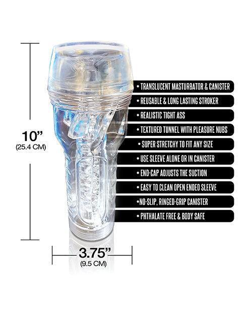 image of product,Mstr B8 In The Clear Anal Stroker - Clear - SEXYEONE
