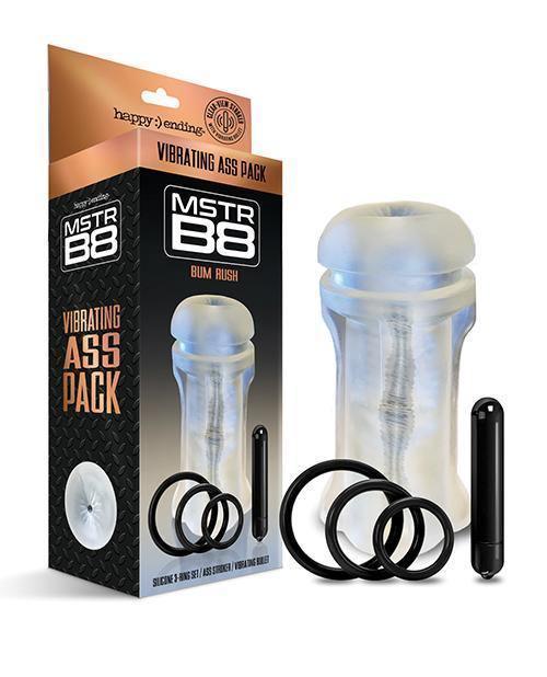 image of product,Mstr B8 Vibrating Ass Pack - Kit Of 5 Clear - SEXYEONE