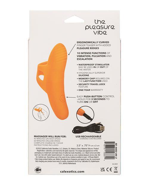 product image,Neon Vibes The Pleasure Vibe Finger Teaser - Orange - SEXYEONE