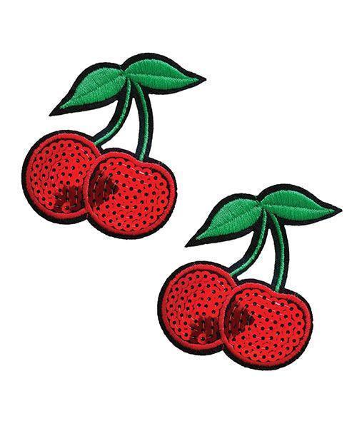 product image, Neva Nude Sequin Cherry Pasties (2 Wears) - Red O-s - SEXYEONE