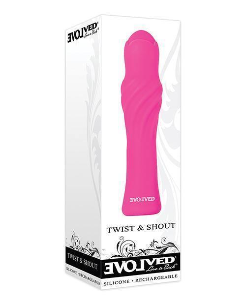 product image, No Eta Evolved Twist & Shout Rechargeable Bullet - Pink - SEXYEONE