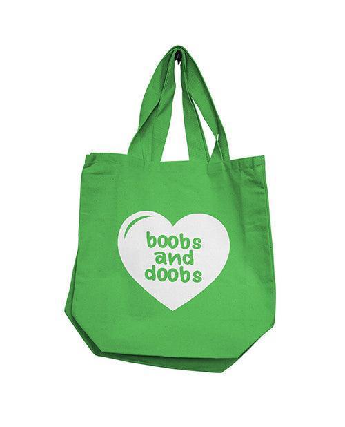 product image, Nobu Boobs & Doobs Reusable Tote - Green - SEXYEONE