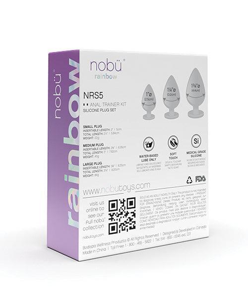 image of product,Nobu Rainbow Silicone Plug Set - SEXYEONE