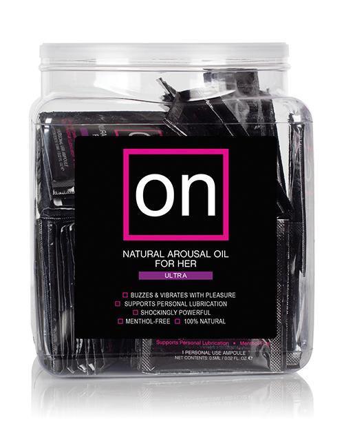 On For Her Arousal Oil Ultra - Tub Of 75 Single Use Ampoule - SEXYEONE 