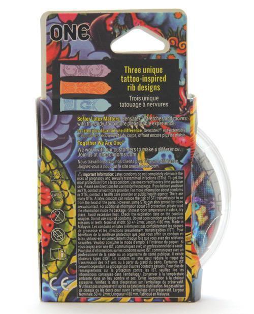 product image,One Tattoo Touch Condoms - SEXYEONE